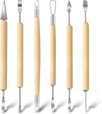 6 Piece Clay Tool Set for Modeling and Pottery