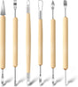 6 Piece Clay Tool Set for Modeling and Pottery