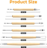 6 Piece Clay Tool Set for Modeling and Pottery