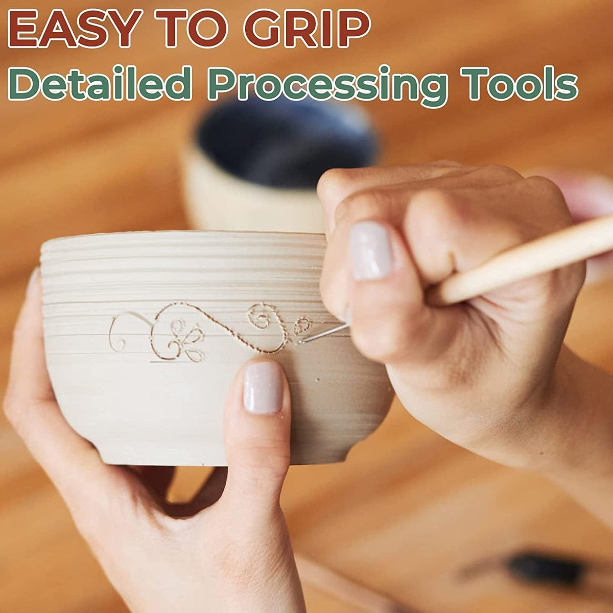 6 Piece Clay Tool Set for Modeling and Pottery