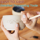 6 Piece Clay Tool Set for Modeling and Pottery