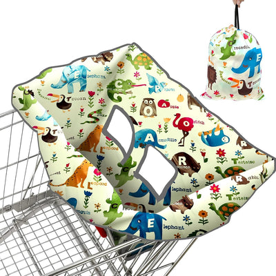 1 Piece Baby Shopping Cart and High Chair Cover with Carry Bag