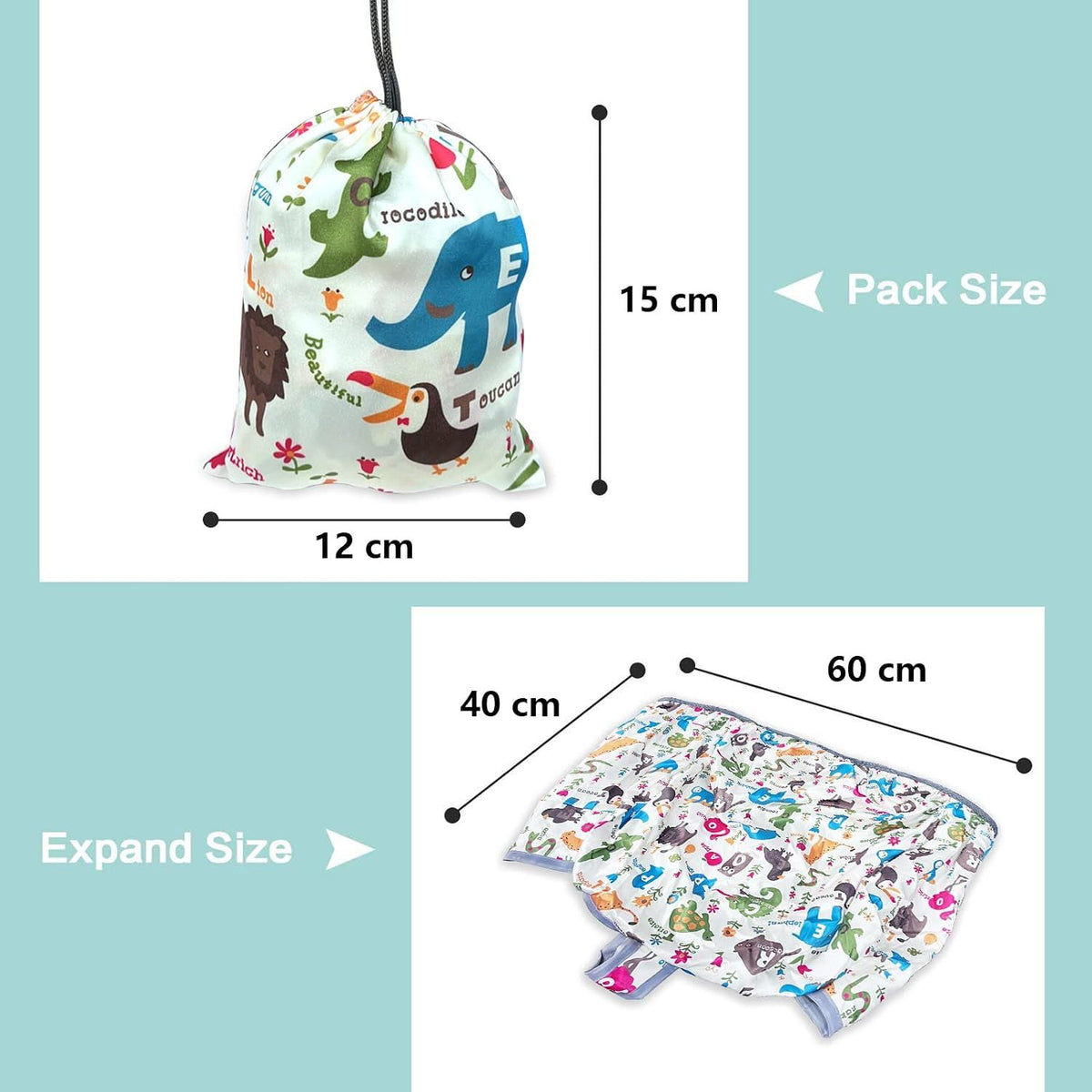 1 Piece Baby Shopping Cart and High Chair Cover with Carry Bag