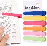 6 Piece Automatic Silicone Bookmark Set 6 Colors