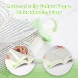 6 Piece Automatic Silicone Bookmark Set 6 Colors - Side View