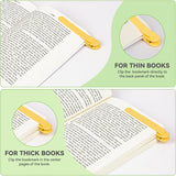 6 Piece Automatic Silicone Bookmark Set 6 Colors