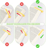 6 Piece Automatic Silicone Bookmark Set 6 Colors