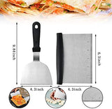 14 Piece Stainless Steel Barbecue Tool Set with Carrying Bag - Top-Down View
