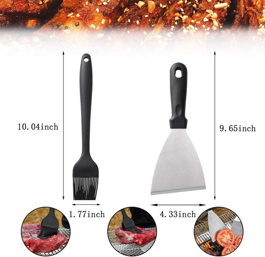 14 Piece Stainless Steel Barbecue Tool Set with Carrying Bag