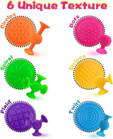 12 Piece Suction Cup Bath Toy Set for Children - Front View