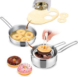 2 Piece Stainless Steel Donut Mold Set, 3.86 Inch