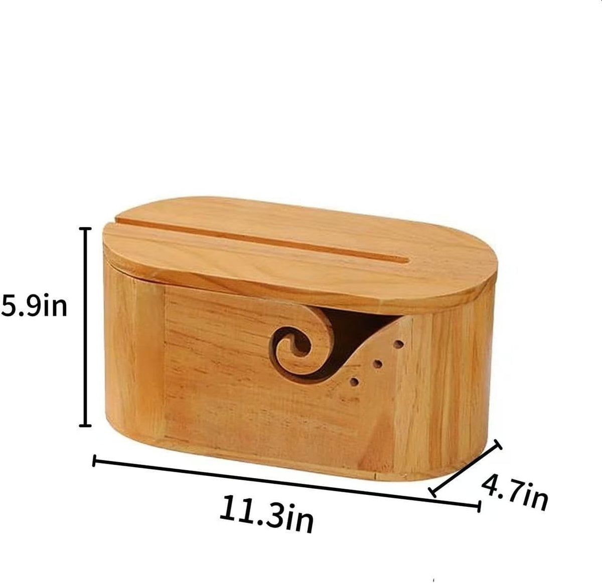 9 Piece Bamboo Crochet Hook Set with Wooden Yarn Bowl and Phone Holder