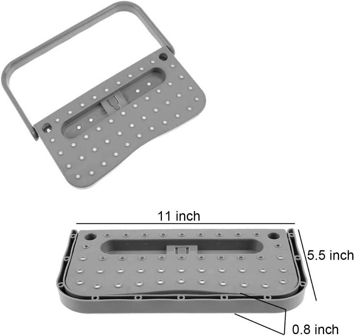 4 Piece Foldable Wall Mounted Shoe Rack Set Grey
