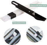 8 Piece Cleaning Brush Set for Crevices and Door Rails - Side View