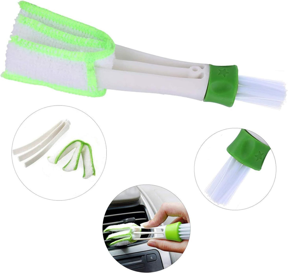 8 Piece Cleaning Brush Set for Crevices and Door Rails