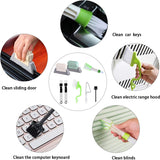 8 Piece Cleaning Brush Set for Crevices and Door Rails