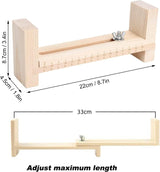 Wooden Paracord Jig with 2 Clamps, 22 cm