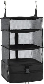 Hanging Packing Cube Clothing Organizer Black, 30 x 30 x 61 cm