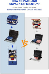 Hanging Packing Cube Clothing Organizer Beige, 30 x 30 x 61 cm - Front View