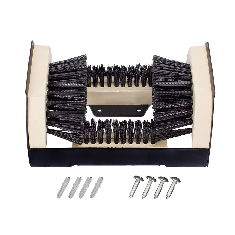 Outdoor Shoe Brush Iron Boot Cleaner with Side Brushes
