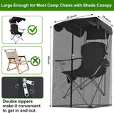 Canopy Chair Mosquito Net Black, 89 x 82 x 160 cm