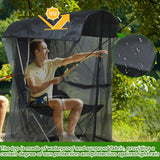Canopy Chair Mosquito Net Black, 89 x 82 x 160 cm