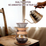 Reusable Stainless Steel Coffee Filter 800 Mesh for Pour Over Coffee
