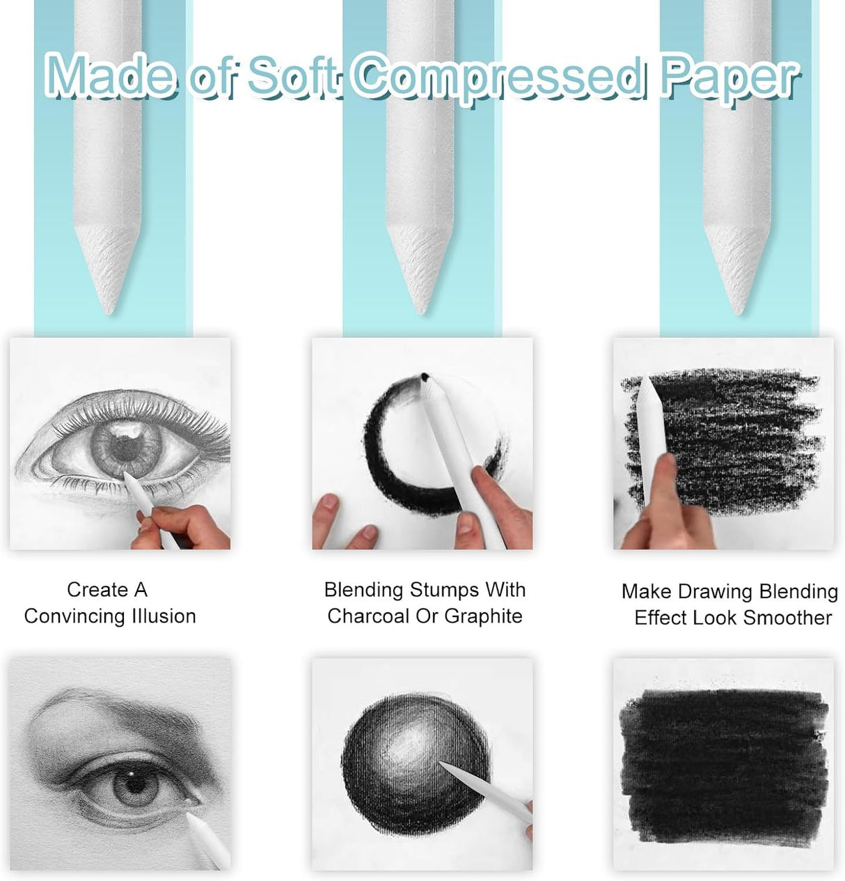 12 Piece Drawing Blending Set with Sanding Board