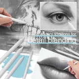 12 Piece Drawing Blending Set with Sanding Board - Close-Up Angle
