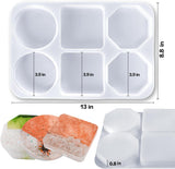 Silicone Resin Coaster Mold 6 Compartments Extra Deep - Front View