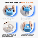 Pet Slow Feeder Lick Bowl with Rolling Ball for Yogurt and Broth - Close-Up Angle