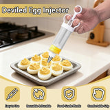 Filled Egg Syringe Injector with Dosing Syringe White