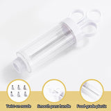 Filled Egg Syringe Injector with Dosing Syringe White - Side View