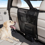 Universal Car Dog Guard Safety Net with Storage Compartment Black