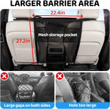 Universal Car Dog Guard Safety Net with Storage Compartment Black
