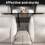 Universal Car Dog Guard Safety Net with Storage Compartment Black