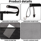 Universal Car Dog Guard Safety Net with Storage Compartment Black