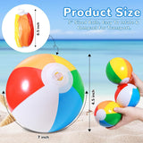 28 Piece Inflatable Mini Beach Ball Set, 13 cm - Front View