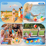 28 Piece Inflatable Mini Beach Ball Set, 13 cm
