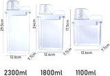 Washing Powder Storage Box with Lid and Measuring Cup, 2300 ml