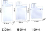 Washing Powder Storage Box with Lid and Measuring Cup, 2300 ml