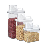 Washing Powder Storage Box with Lid and Measuring Cup, 2300 ml - Low Angle