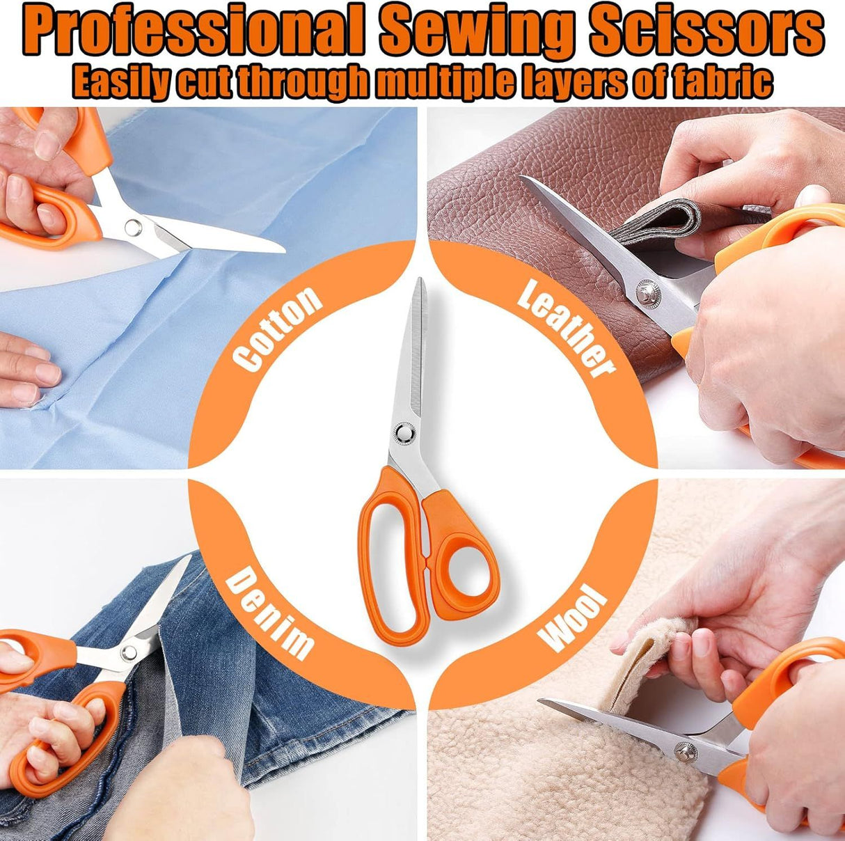 200 Piece Sewing Set with 43 Thread Spools and Scissors