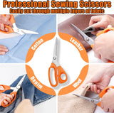 200 Piece Sewing Set with 43 Thread Spools and Scissors - 45-Degree Angle