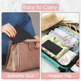Foldable Travel Jewelry Organizer Black, 43 x 23 cm - Close-Up Angle