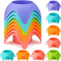 10 Piece Plastic Beach Cup Holders Multicolor
