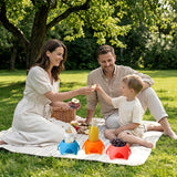 10 Piece Plastic Beach Cup Holders Multicolor