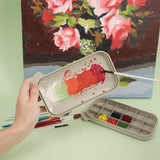Brush Cleaner with Palette Grey for Acrylic and Watercolor - Side View