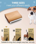 Trywise Dog and Cat Brush Wooden Handle, Size S