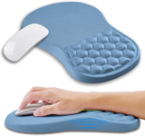 Ergonomic Memory Foam Mouse Pad with Wrist Rest Ocean Blue